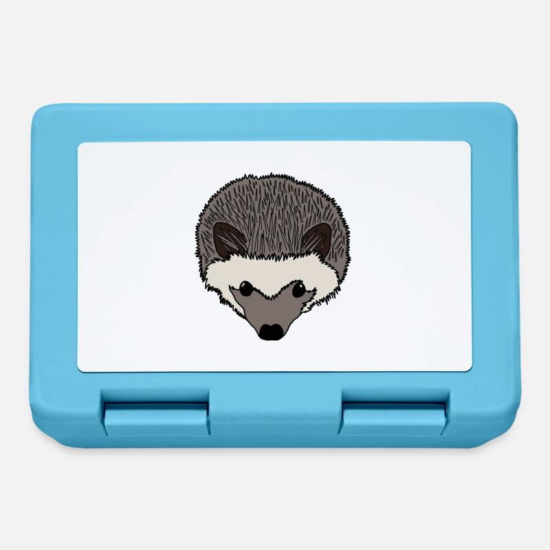Hedgehog head - Lunchbox - sapphire blue