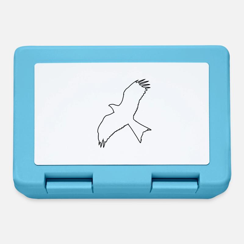 Milan in flight (black without shadow) - Lunchbox - sapphire blue