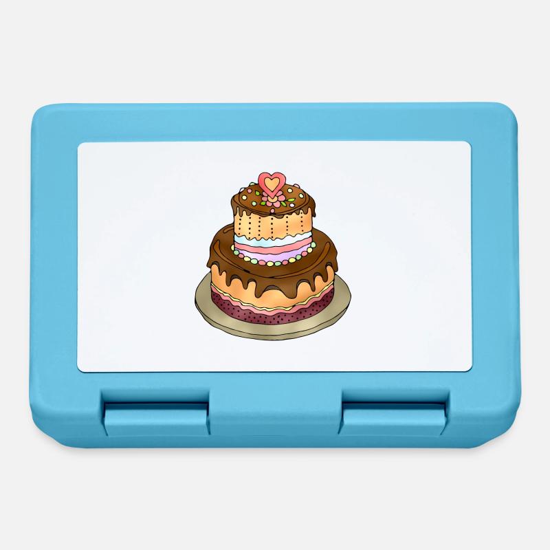 Gâteau - Boîte à goûter - bleu saphir