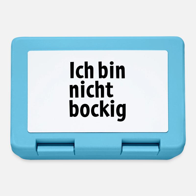 Ich bin nicht bockig ! - Brotdose - Saphirblau