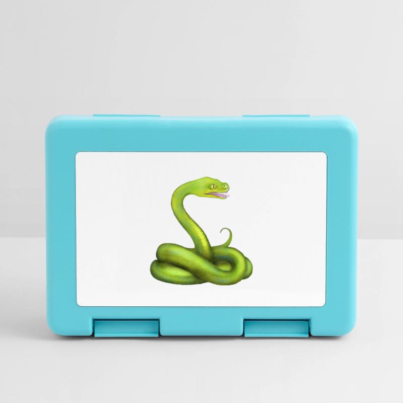L’animal de la jungle du serpent python vert Boîte à goûter