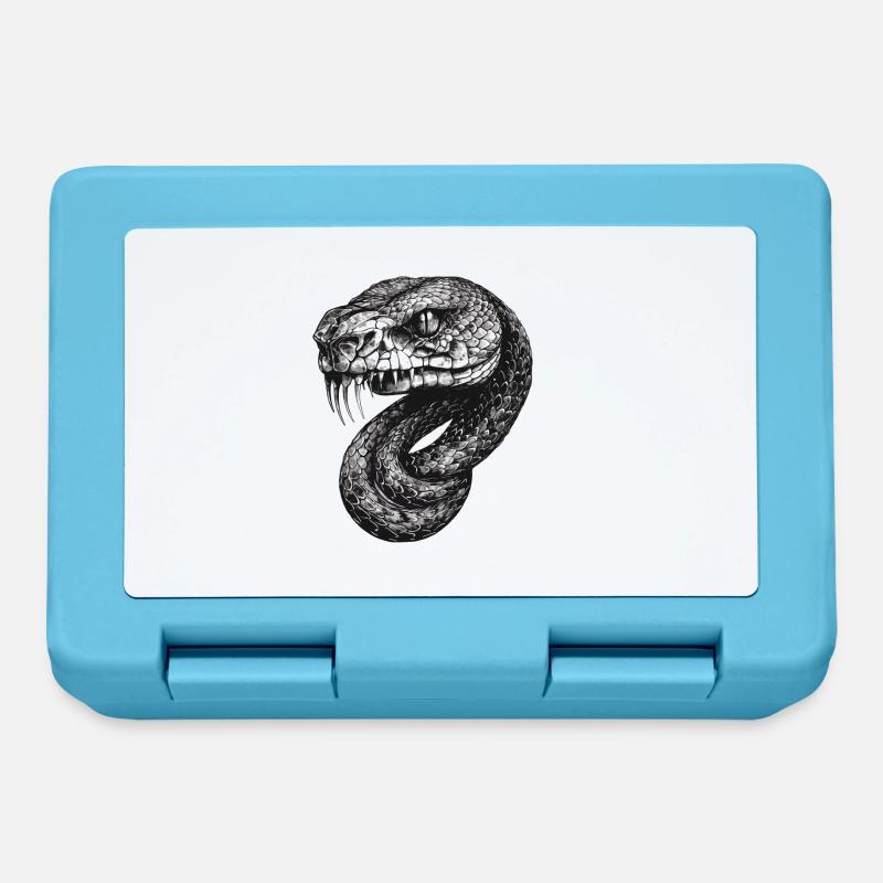 Snake - Brotdose - Saphirblau
