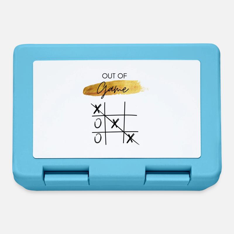 Hors jeu - Tic Tac Toe - Boîte à goûter - bleu saphir