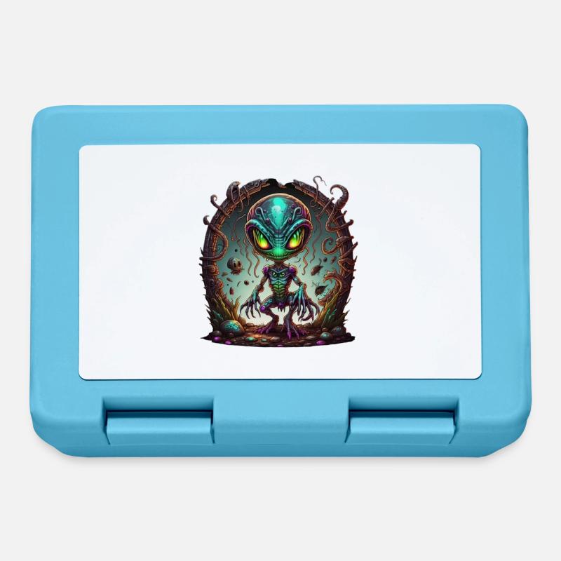 Garçon extraterrestre - Boîte à goûter - bleu saphir