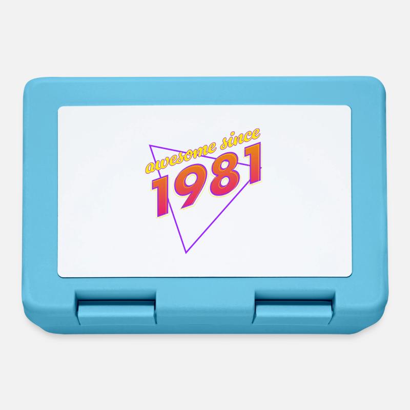 Retro - Genial seit 1981 - Brotdose - Saphirblau