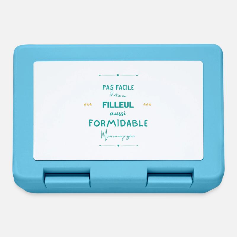 Filleul formidable mais je gère - Boîte à goûter - bleu saphir