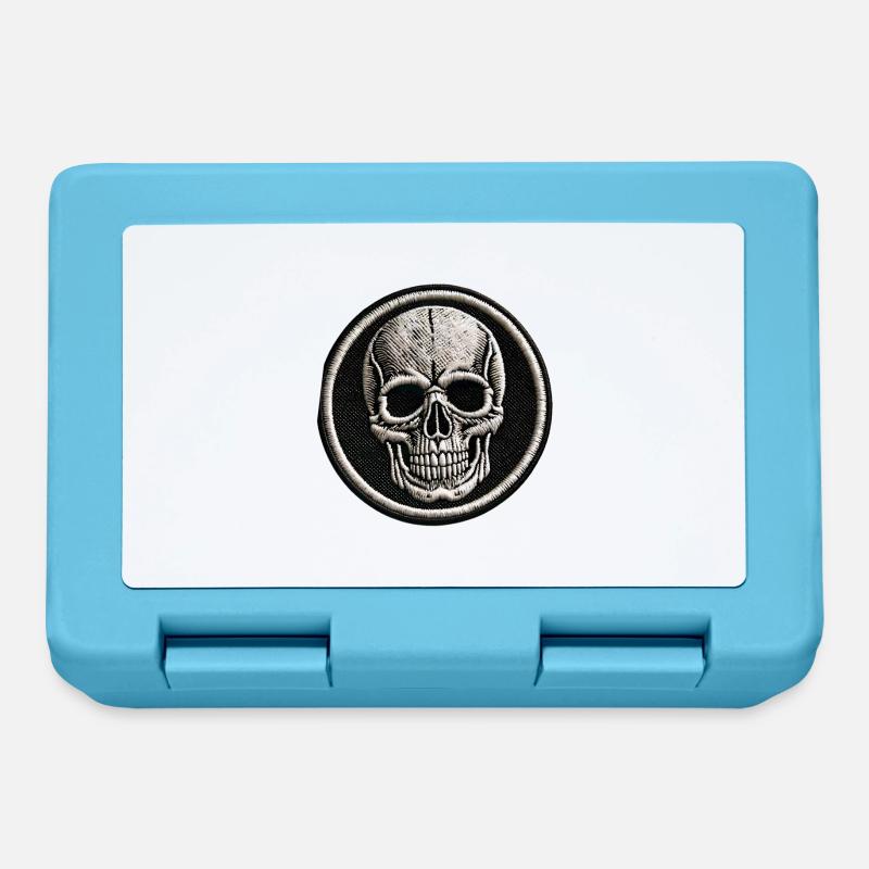 skull - Lunchbox - sapphire blue