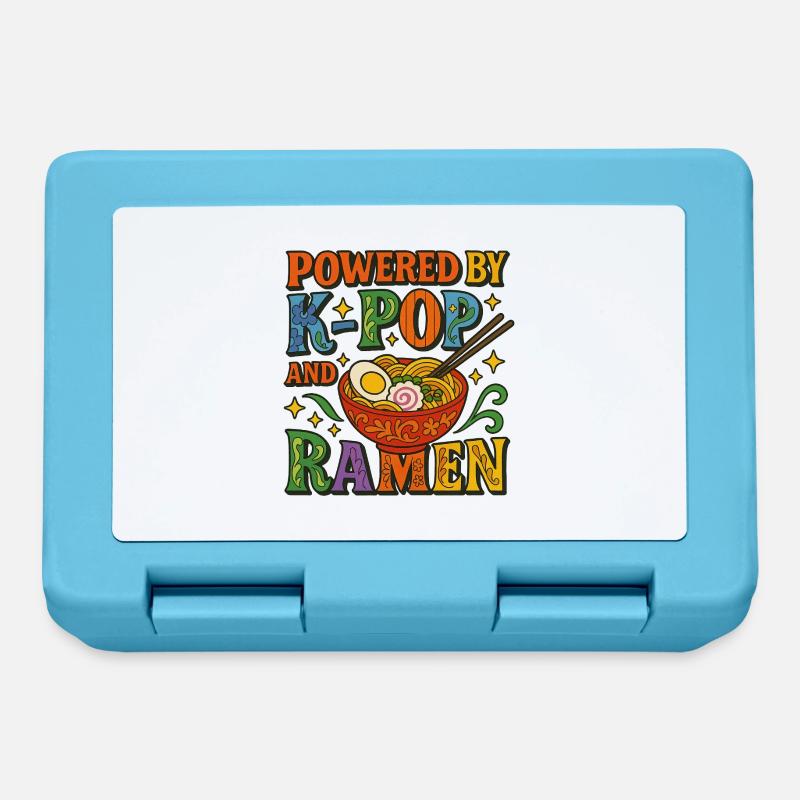 Propulsé par la K-Pop et les Ramen - Boîte à goûter - bleu saphir