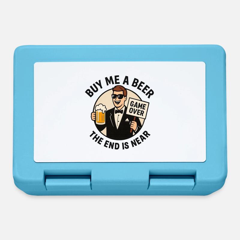 Achetez-moi une bière – Bachelor Game Over Edition - Boîte à goûter - bleu saphir
