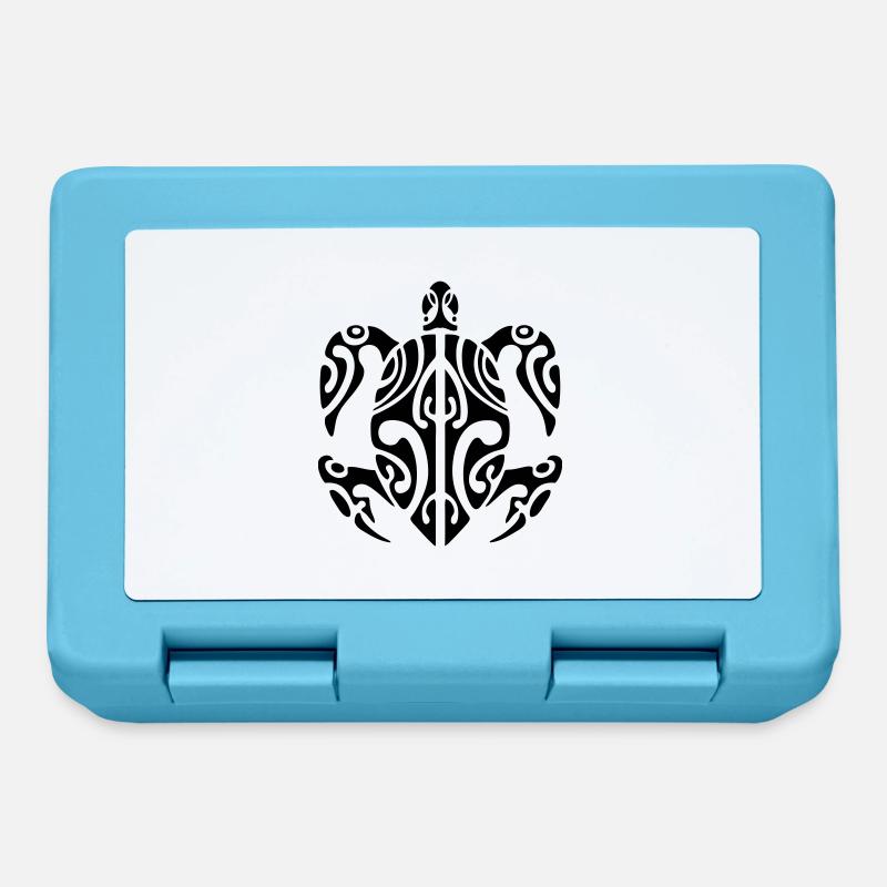 turtle - Boîte à goûter - bleu saphir