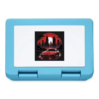JDM Sportcar Tuning Driftcar Auto Geschenk PS - Brotdose - Saphirblau - Vorne