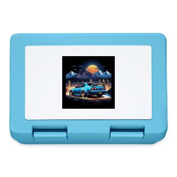 JDM Sportcar Tuning Driftcar Auto Geschenk PS - Brotdose - Saphirblau - Vorne