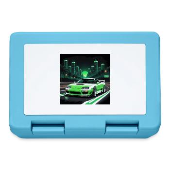 JDM Sportcar Tuning Driftcar Auto Geschenk PS - Brotdose - Saphirblau - Vorne