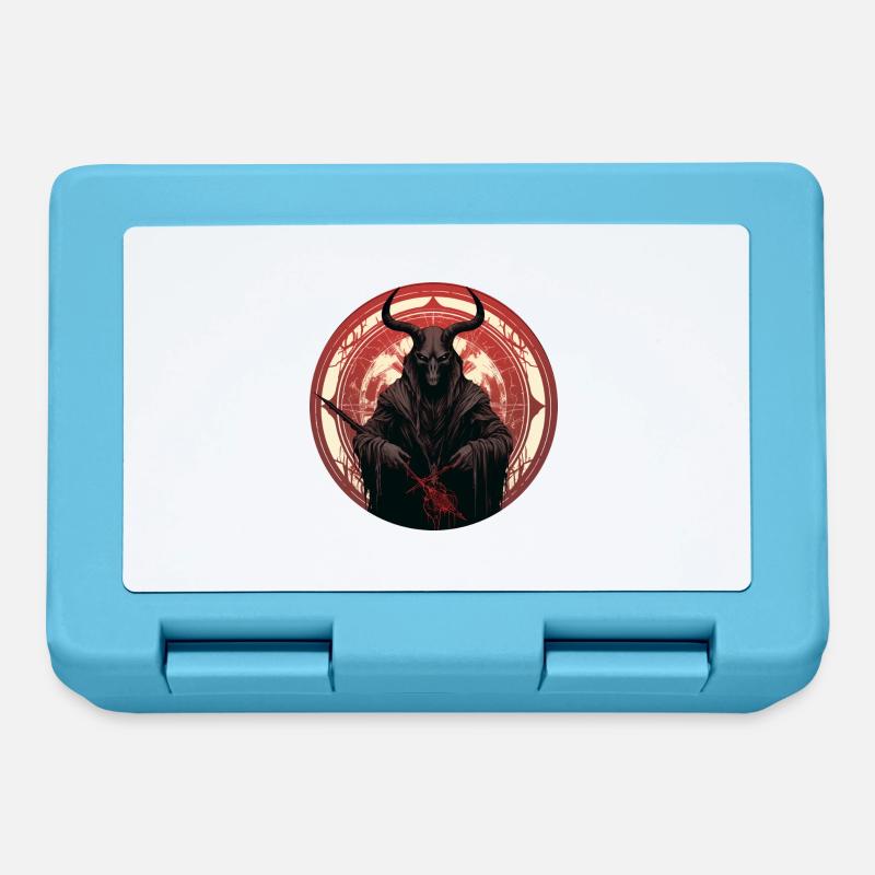 Demon Hunter Devil Round Design - Boîte à goûter - bleu saphir