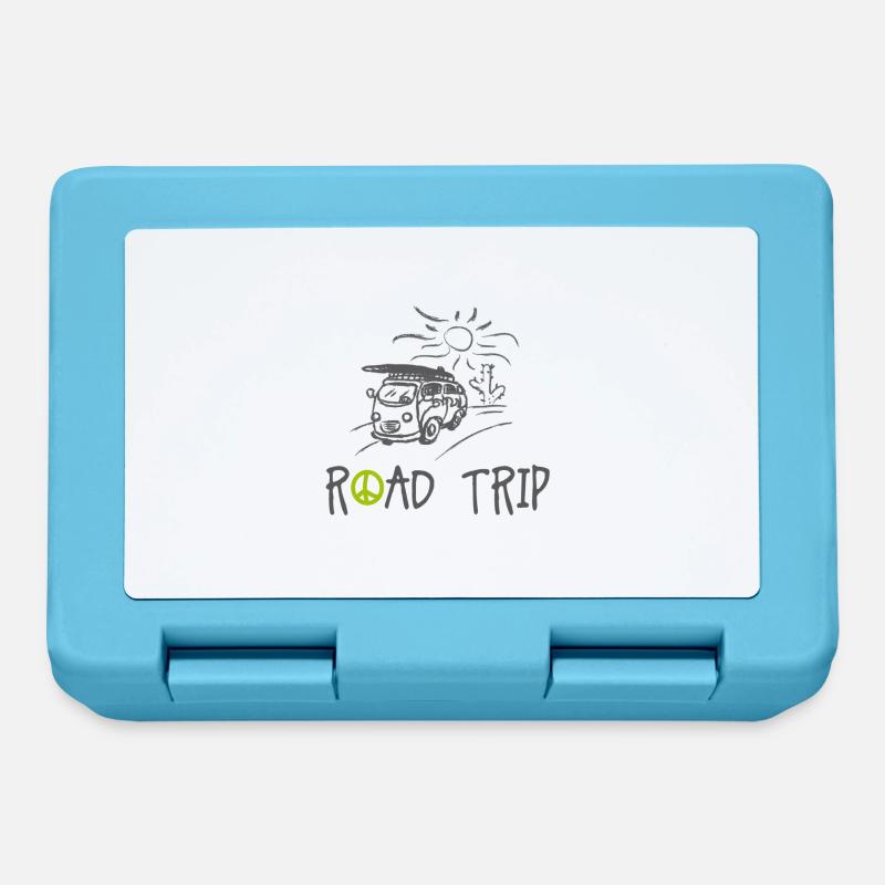 Road trip van - Boîte à goûter - bleu saphir