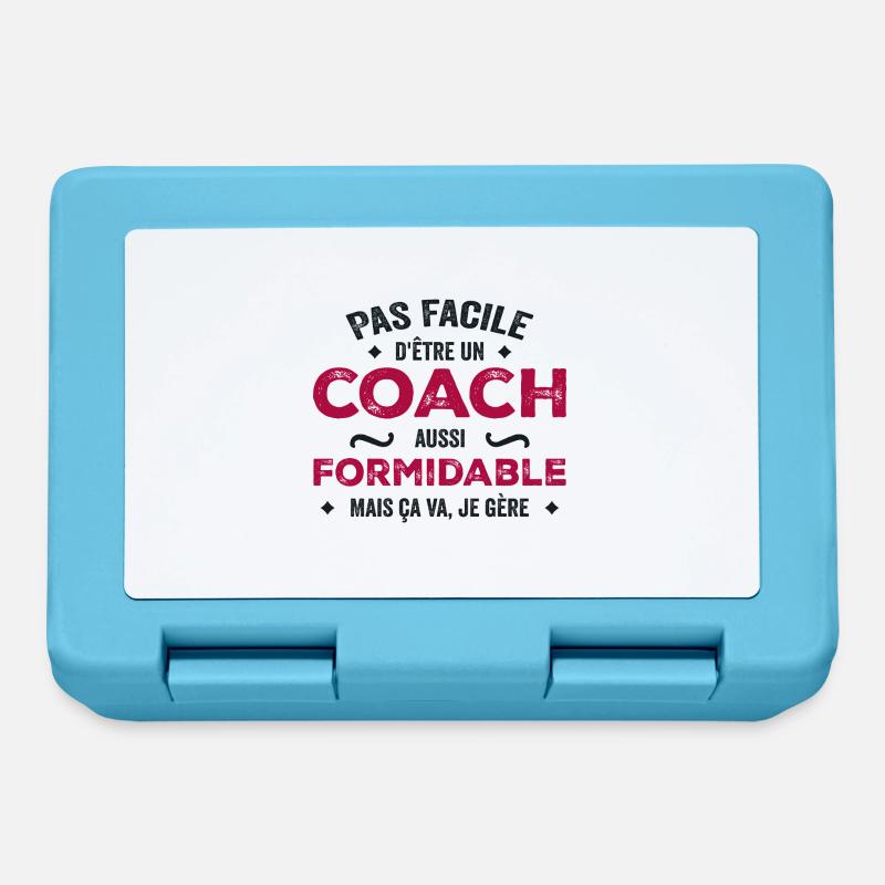 Pas Facile d’être un Coach Aussi Formidable - Boîte à goûter - bleu saphir