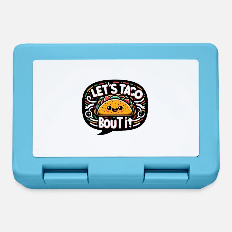 Let's Taco Bout It - Lunchbox - sapphire blue