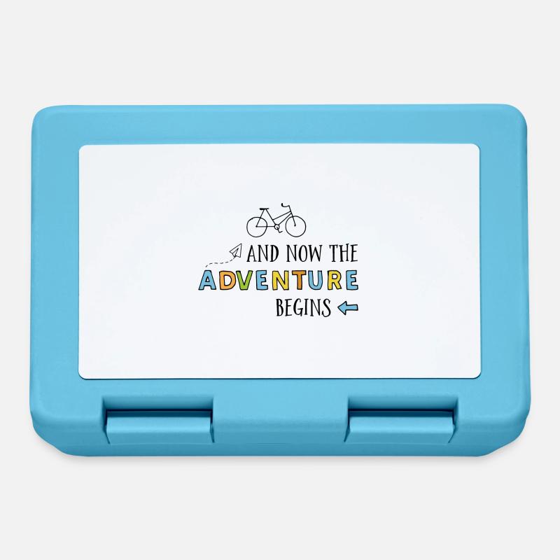 Drôles de proverbes pour les cyclistes - Boîte à goûter - bleu saphir
