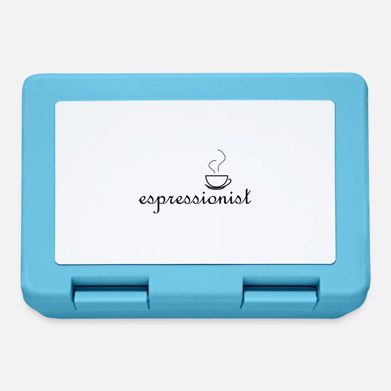 espressionist - because you love coffee - Lunchbox - sapphire blue
