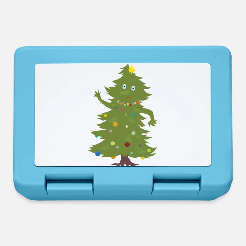 Weihnachtsbaum - Brotdose - Saphirblau