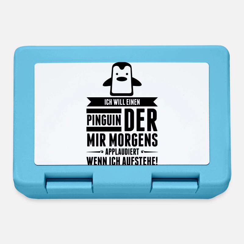 Ich will einen Pinguin der mit applaudiert! (2015) - Brotdose - Saphirblau