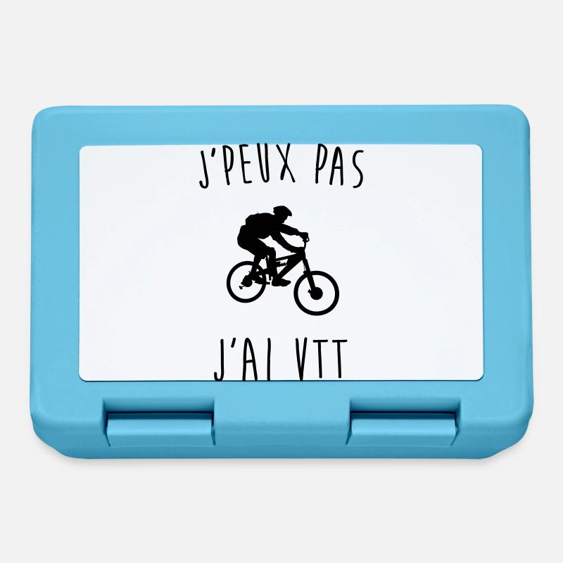 j'peux pas j'ai vtt - Boîte à goûter - bleu saphir