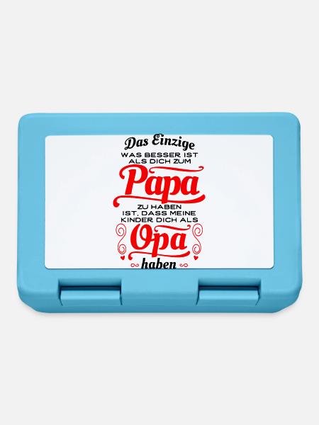 Toller Papa, toller Opa - Geschenk - Brotdose - Saphirblau
