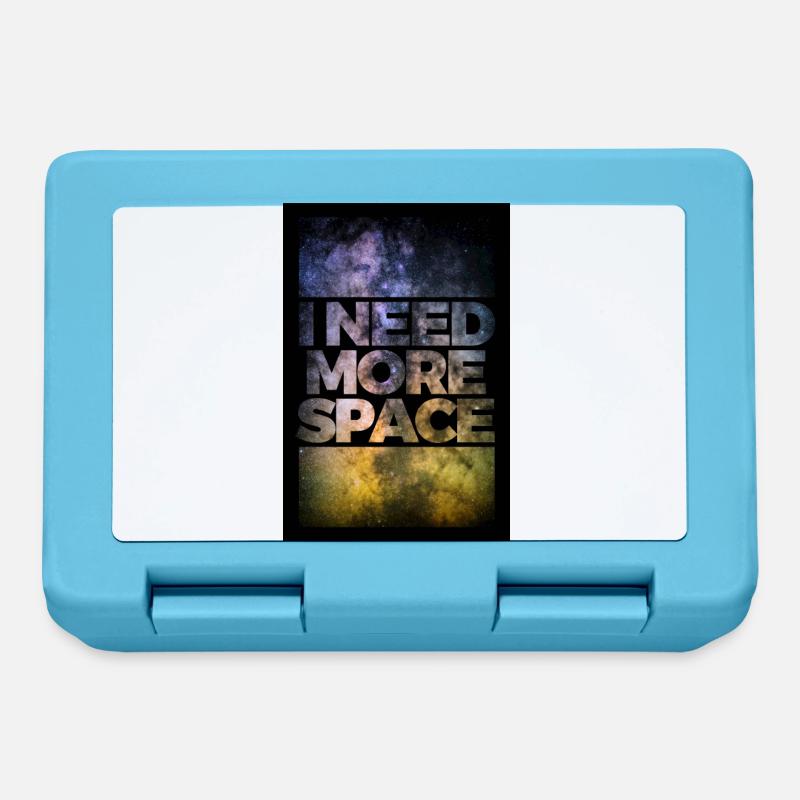 I need more space poster - Brotdose - Saphirblau