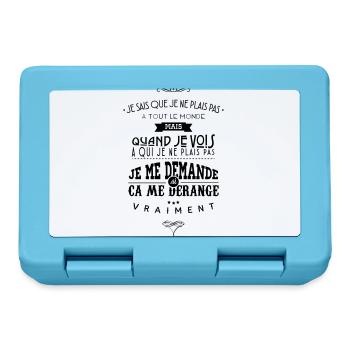 Citations made in Belgique - Boîte à goûter - bleu saphir - Devant