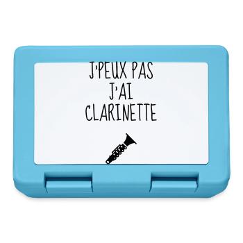 Clarinette Clarinettiste Musique Musicien Concert - Boîte à goûter - bleu saphir - Devant