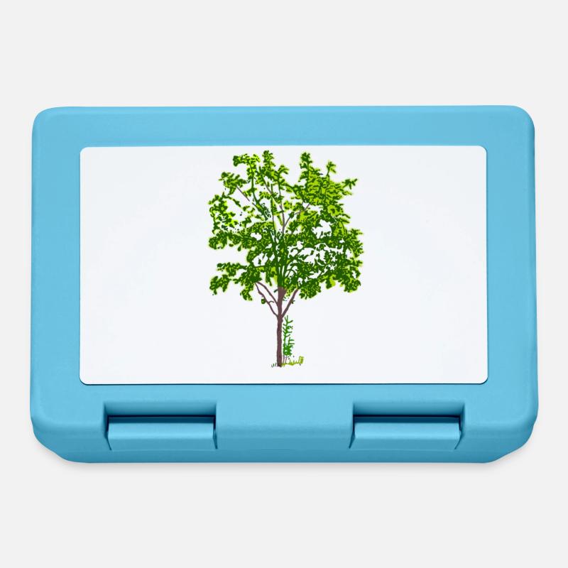 Baum - Brotdose - Saphirblau