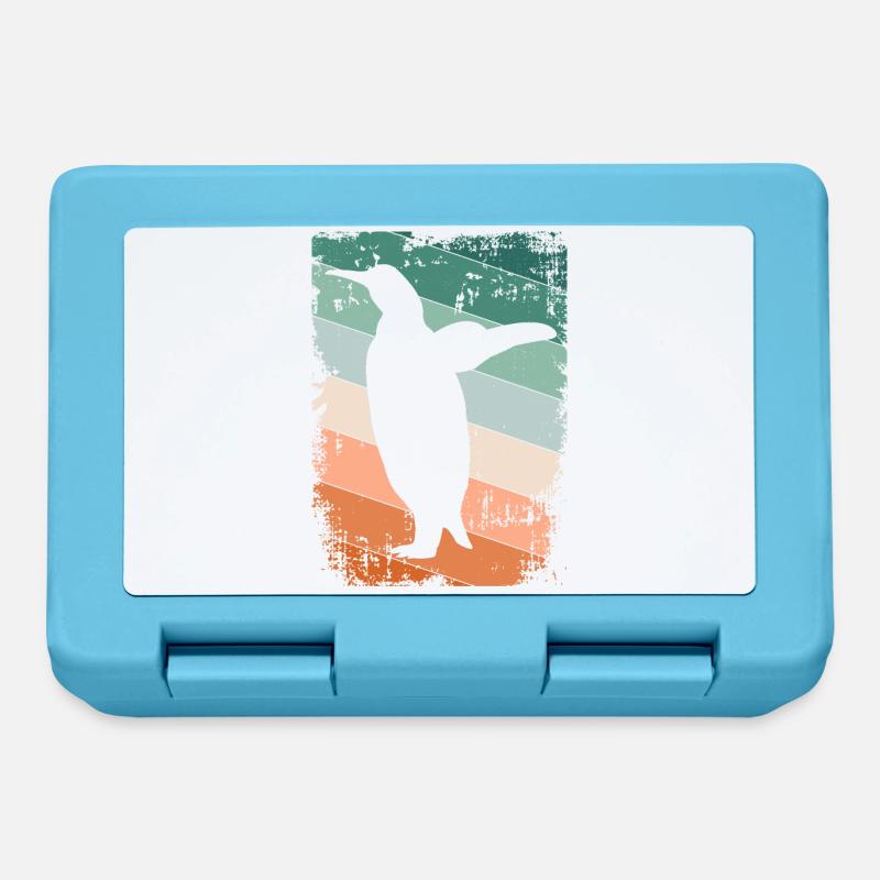 Pinguin Pinguine - Brotdose - Saphirblau