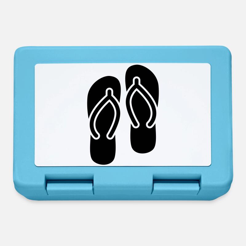Badelatschen icon - Brotdose - Saphirblau