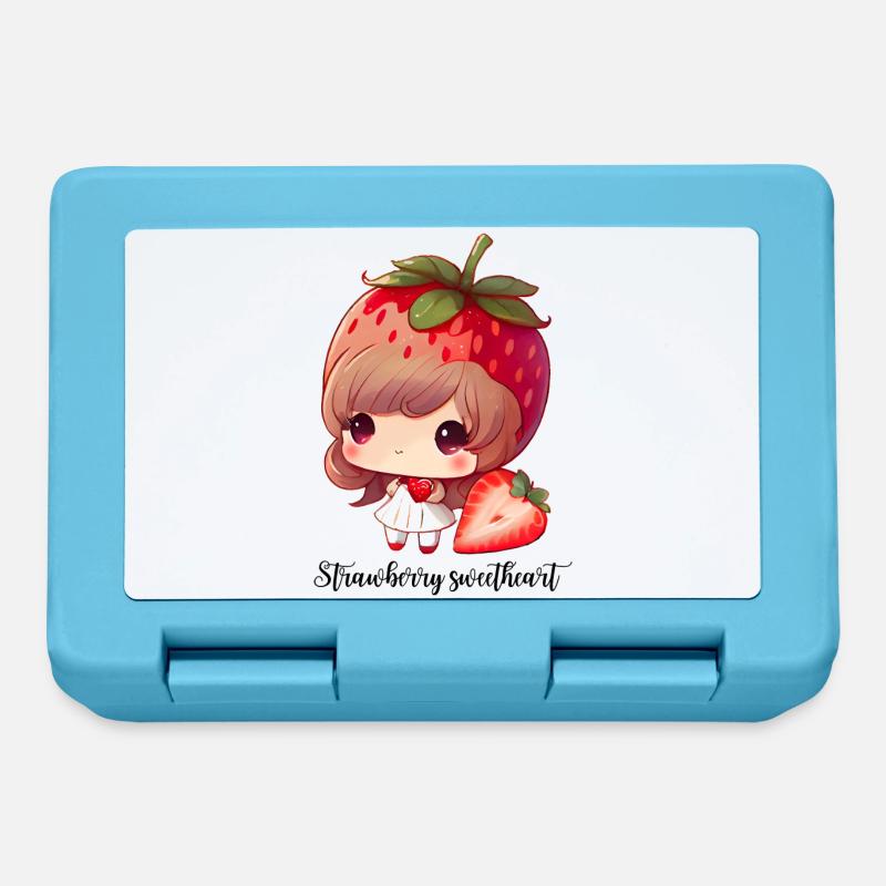 Chérie Strawbeery - Boîte à goûter - bleu saphir