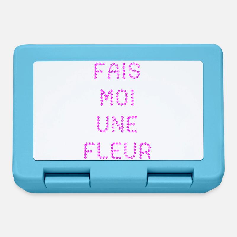 FAIS-MOI UNE FLEUR !  - Boîte à goûter - bleu saphir