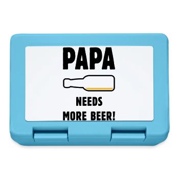 Papa Needs More Beer! (Father Daddy Beer / POS 2C) - Lunchbox - sapphire blue - Front