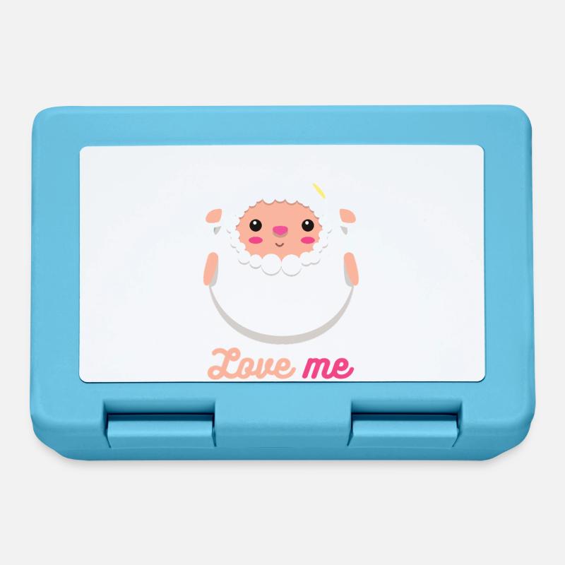 sheep - Lunchbox - sapphire blue