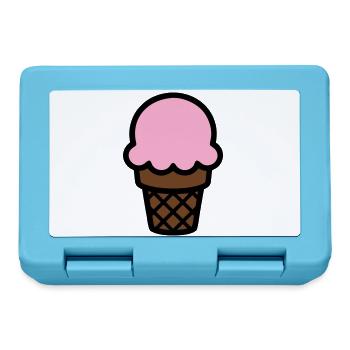 Eiscreme Waffel Icon - Lunchbox - sapphire blue - Front