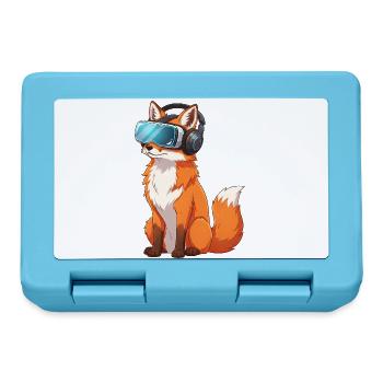 Fuchs VR Brille Virtual Reality Cartoon - Brotdose - Saphirblau - Vorne