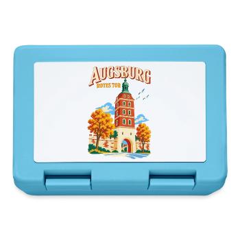 Augsburg Rotes Tor Reiseplakat - Brotdose - Saphirblau - Vorne