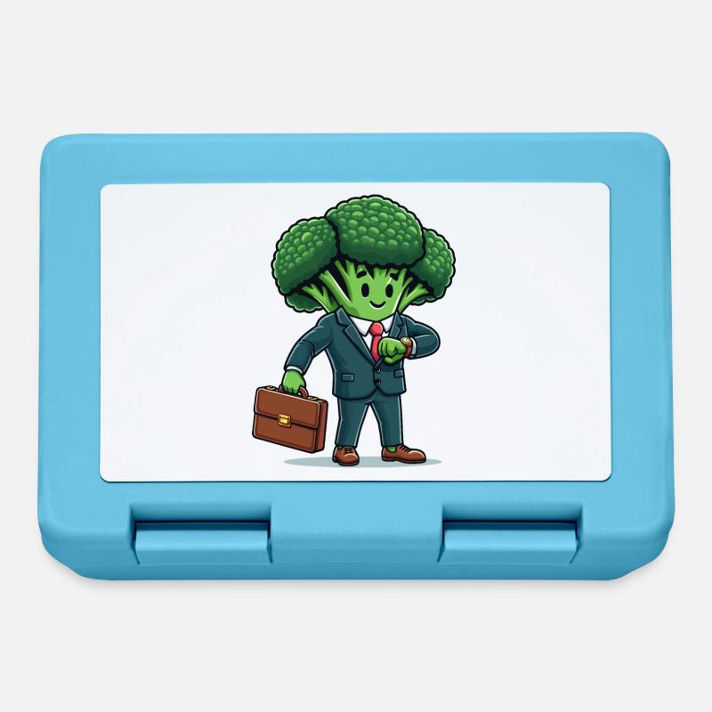 Brocoli d’affaires - Boîte à goûter - bleu saphir