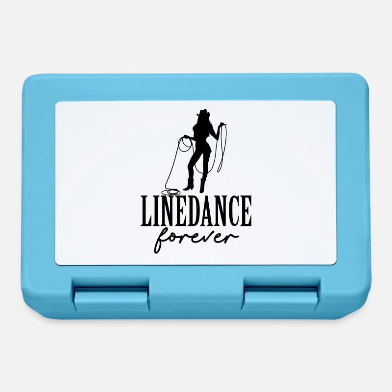 linedance forever - Brotdose - Saphirblau