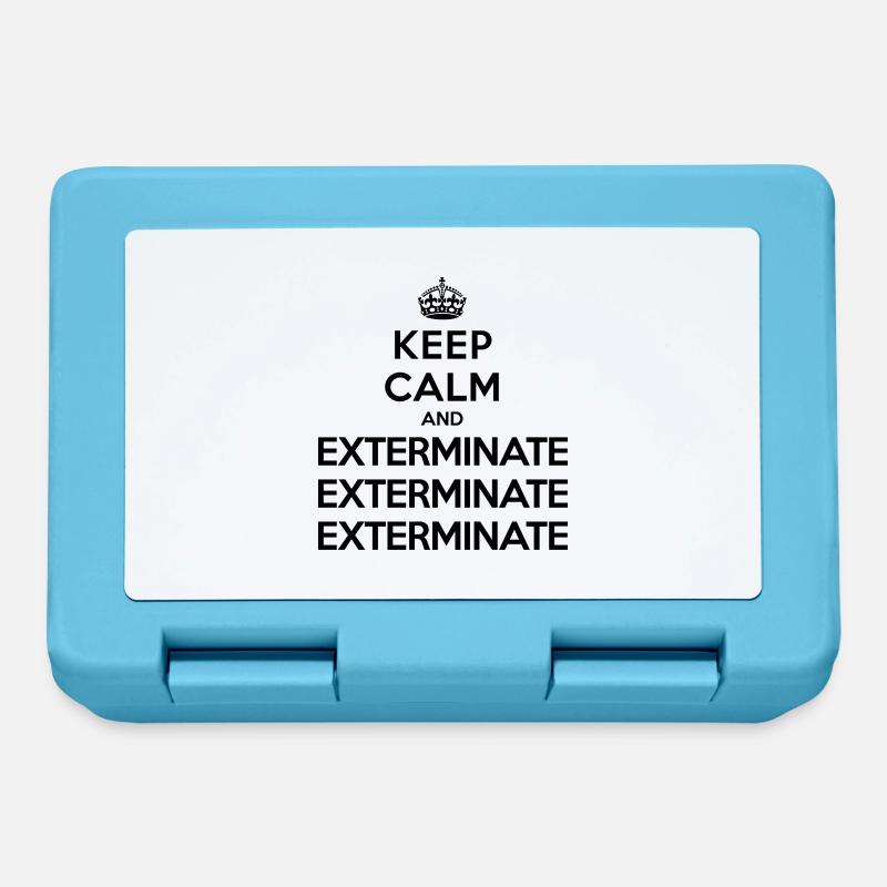 Keep calm and exterminate (Doctor Who) - Boîte à goûter - bleu saphir