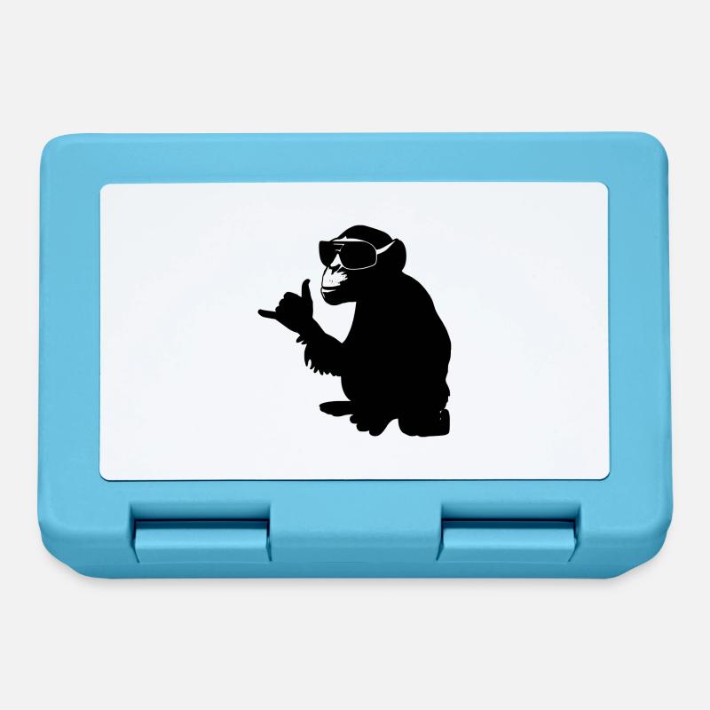 monkey - Brotdose - Saphirblau