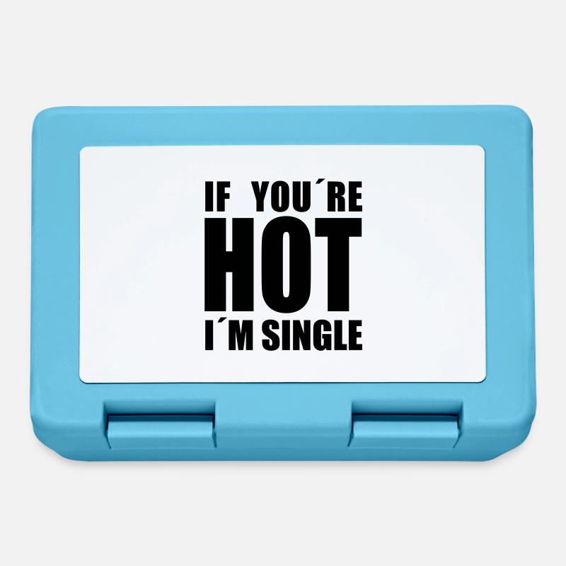 I'm single - Lunchbox - sapphire blue