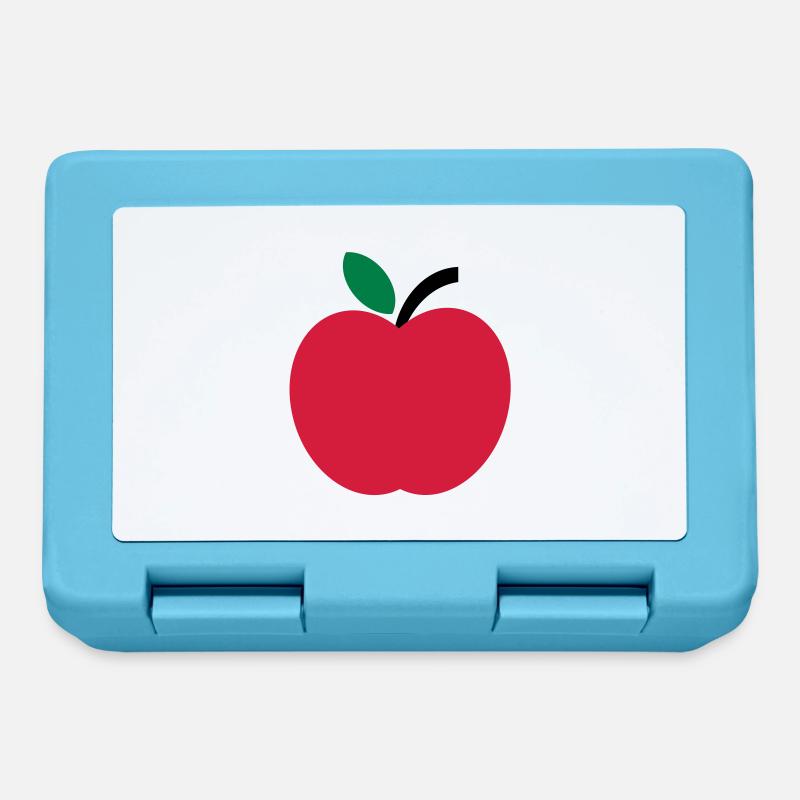 apfel - Brotdose - Saphirblau