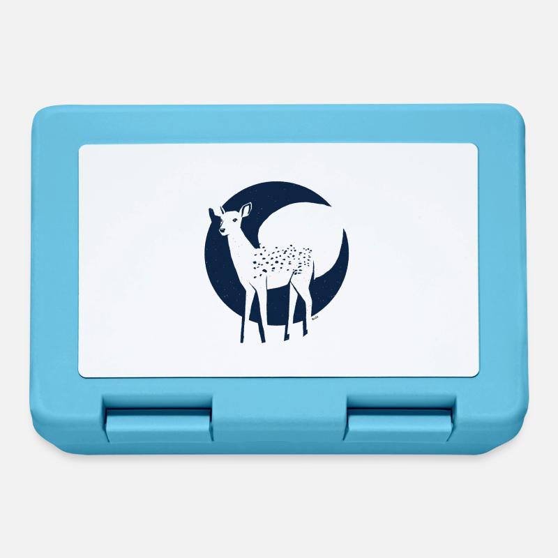 BuJa cerf2 - Boîte à goûter - bleu saphir