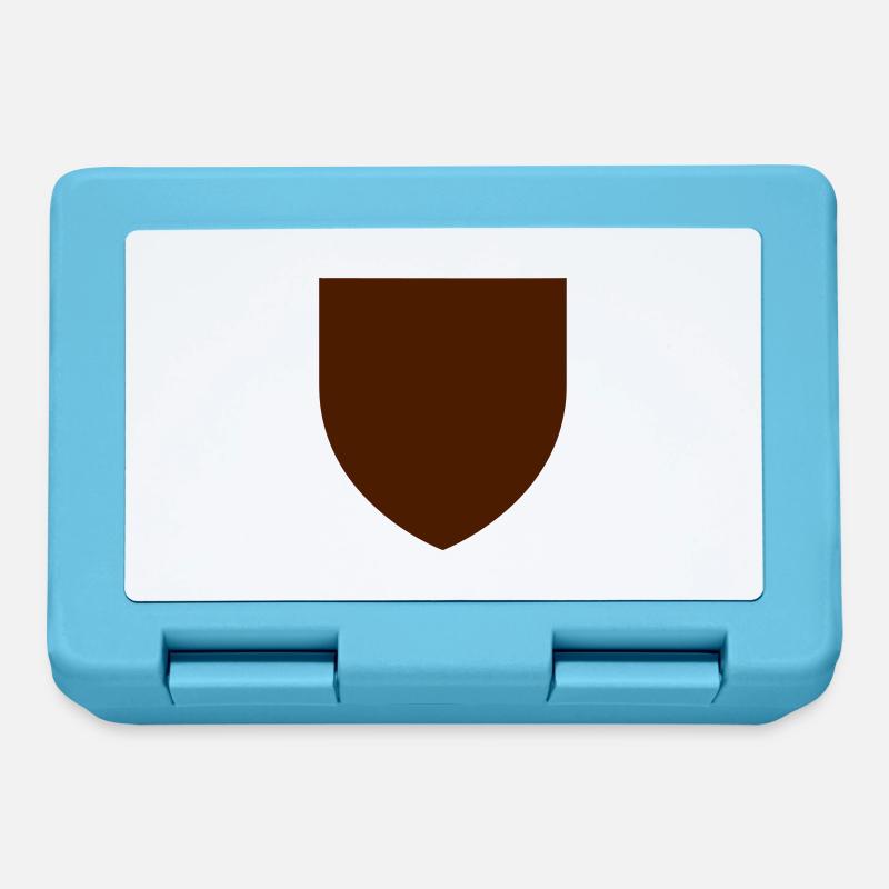 armoirie vierge de blason en forme de bouclier - Boîte à goûter - bleu saphir