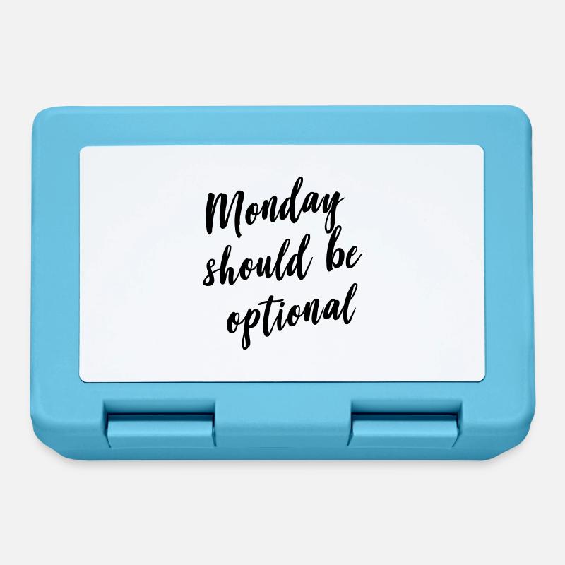 Monday should be optional - Lunchbox - sapphire blue