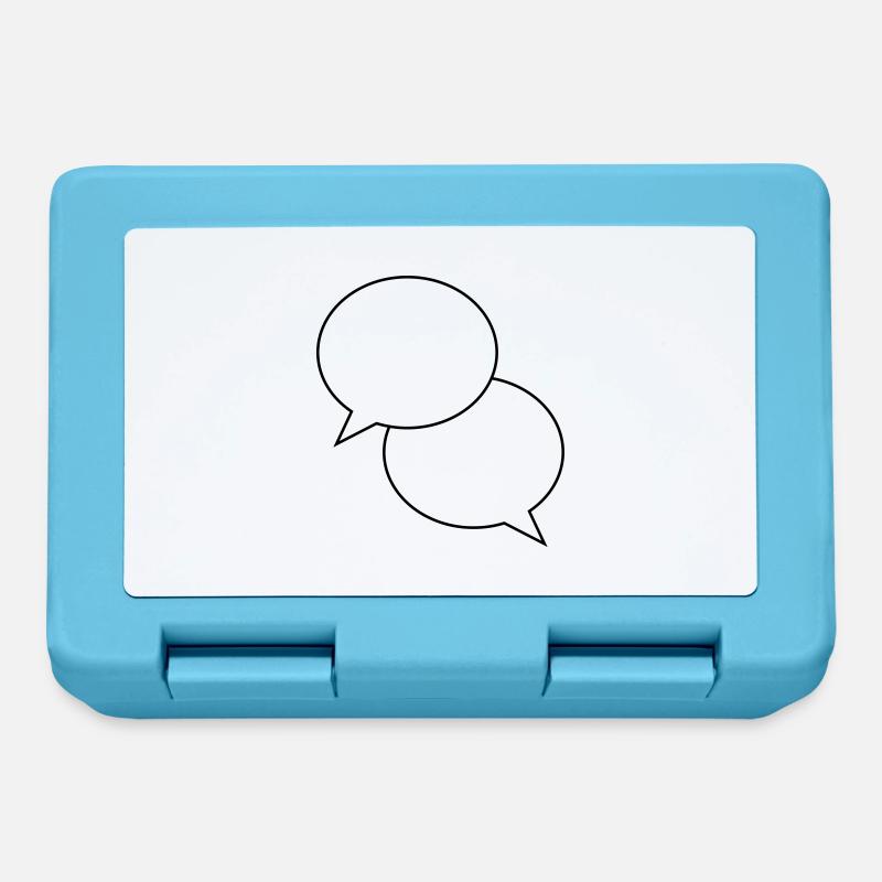 bubbles design - Lunchbox - sapphire blue